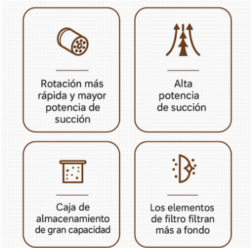 Aspirador de mano portátil para escritorio