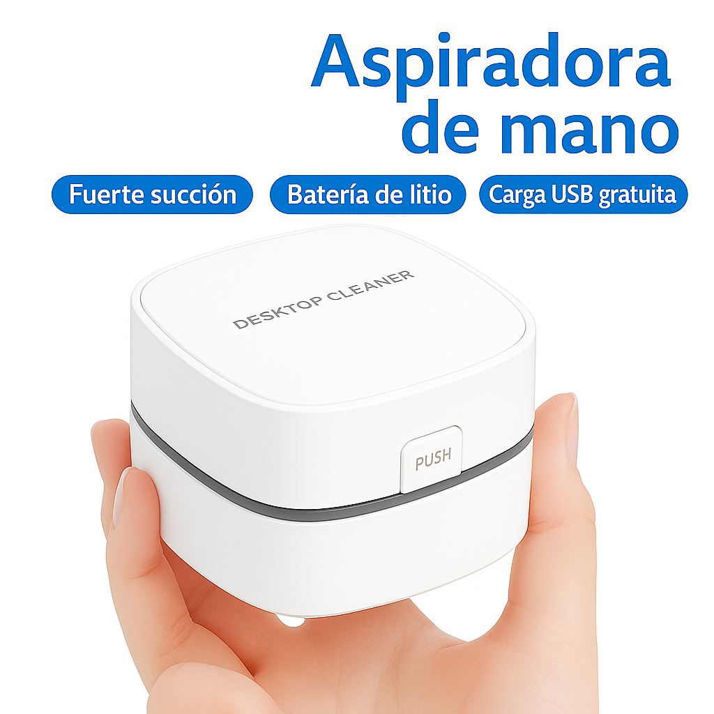 Aspirador de mano portátil para escritorio